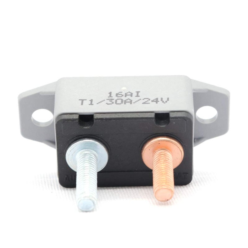Gloaso 30A 12V 24V Automatic Reset Circuit Breaker with Stud Bolt and Cover for Car Trailer RV Trucks Boat Trolling Motors Solar DC Electrical System, max 28V 30 Amp, 2 Pack - Image 3